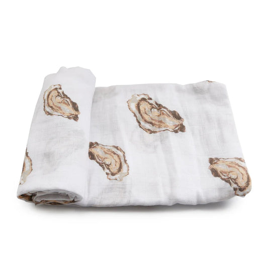 Little Hometown Swaddle Blanket-"Aw! Shucks!" Oyster