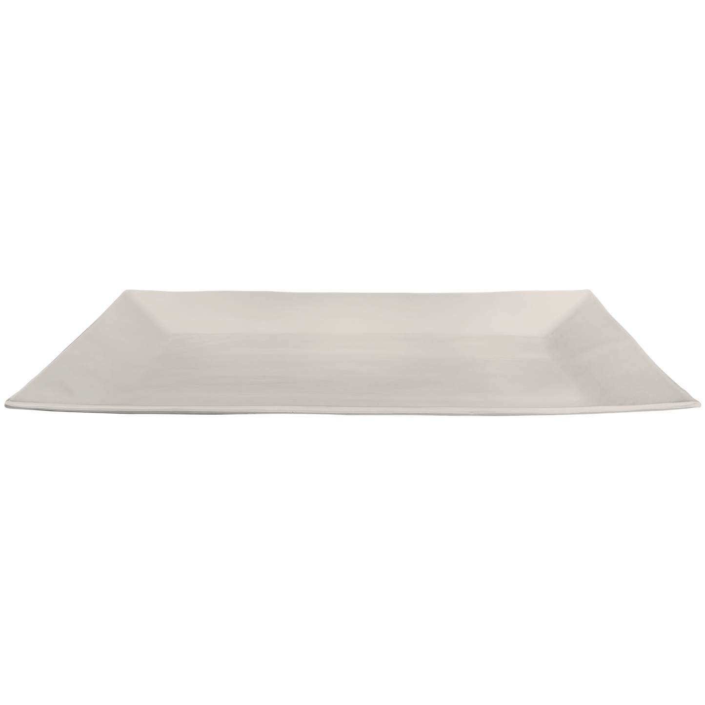 Large Rectangle Melamine Serving Platter: White