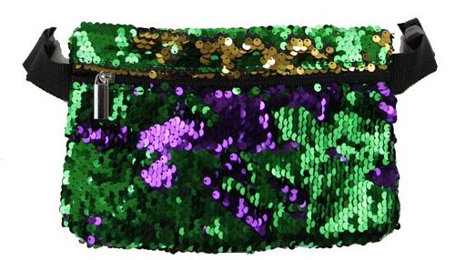 Mardi Gras Sequined Fanny Pack