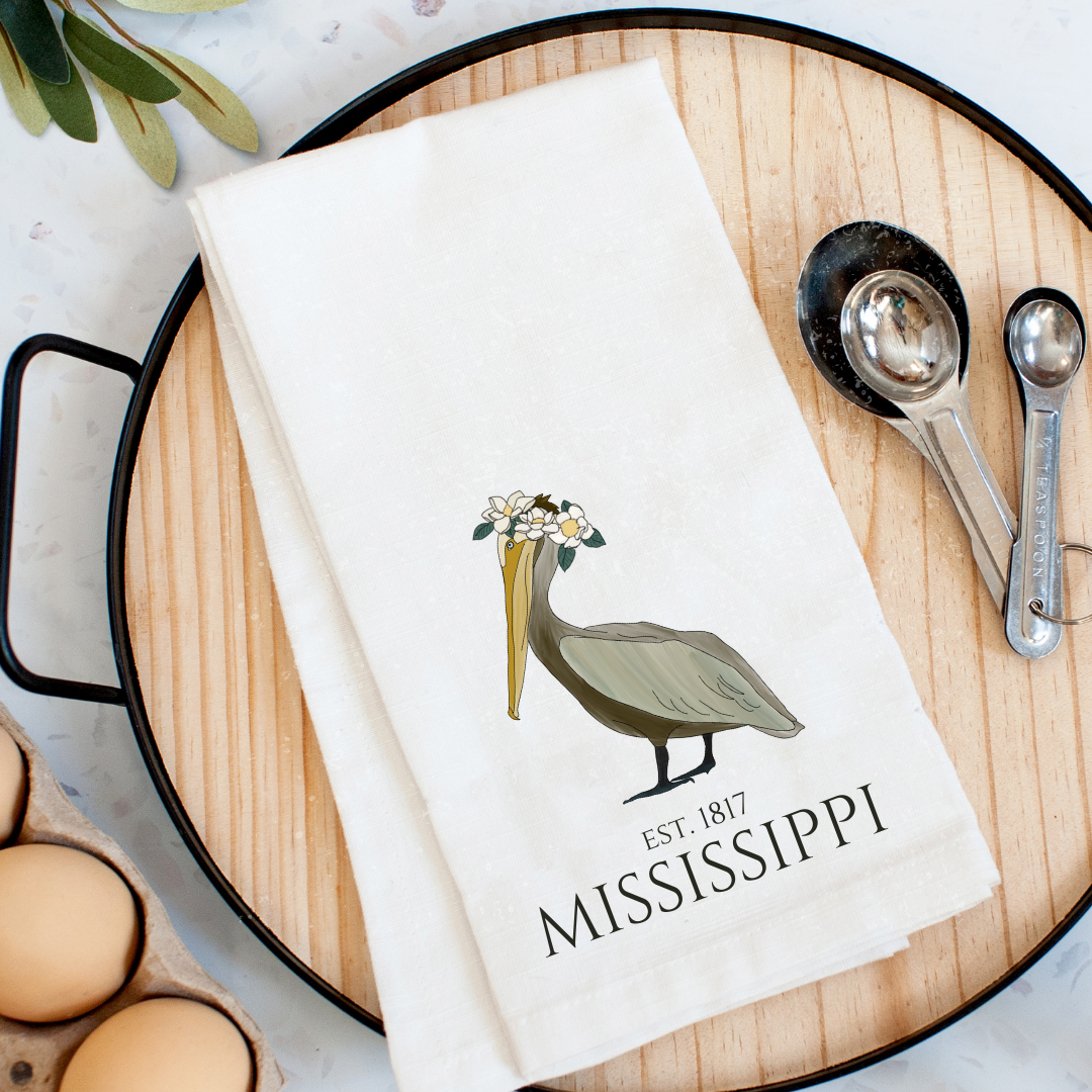 Pelican Mississippi Tea Towel