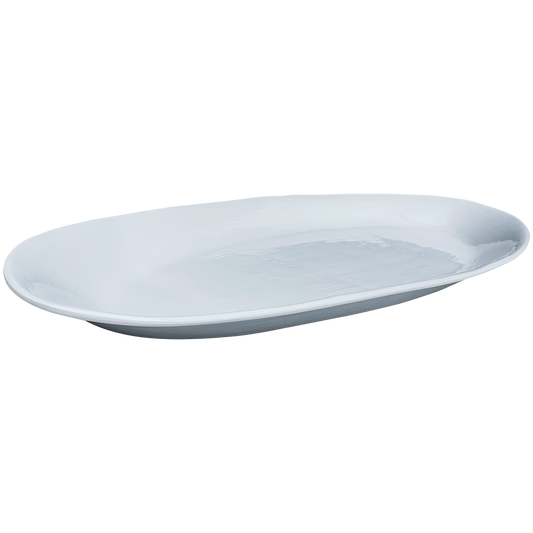 Large Oval Melamine Platter: White