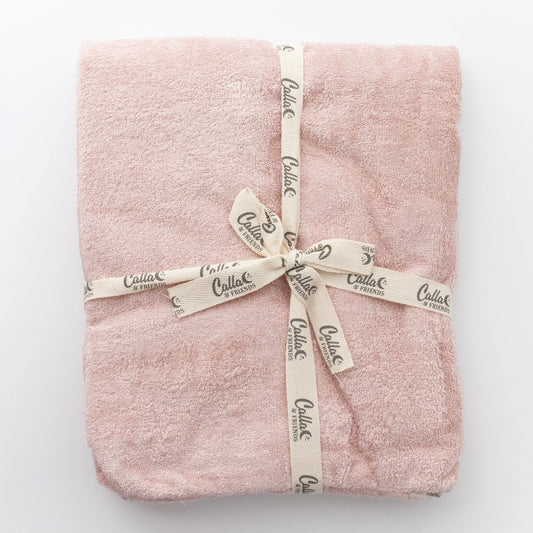 Hooded Bath Towel: Petal Pink