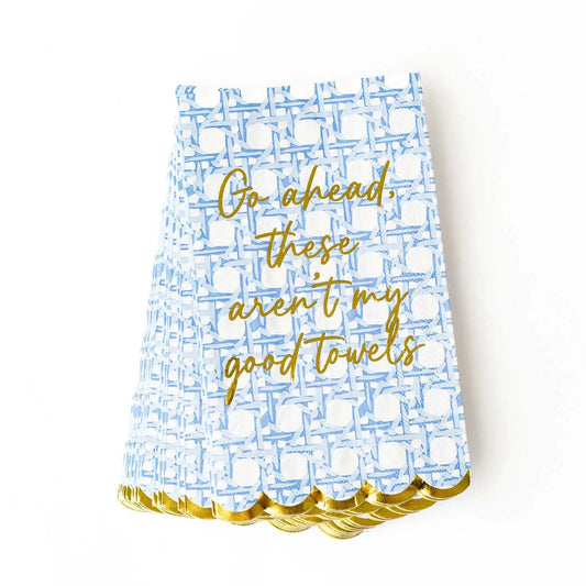 Blue Cane Guest Towels