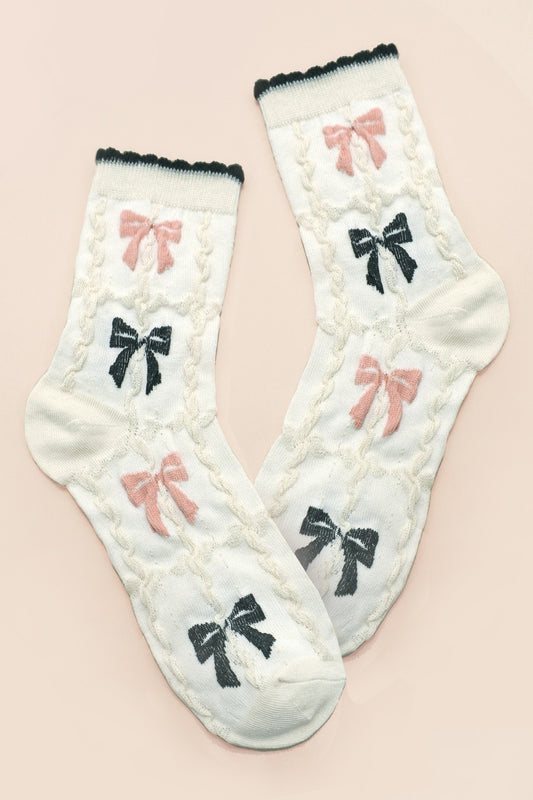 Bow Crew Socks