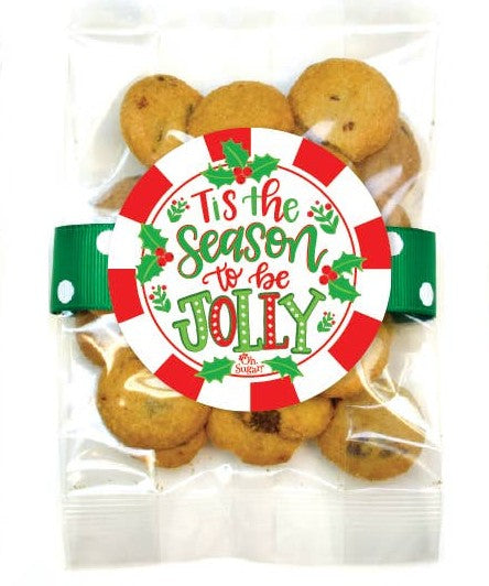 Christmas Chocolate Chip Cookie Bags- Six Options