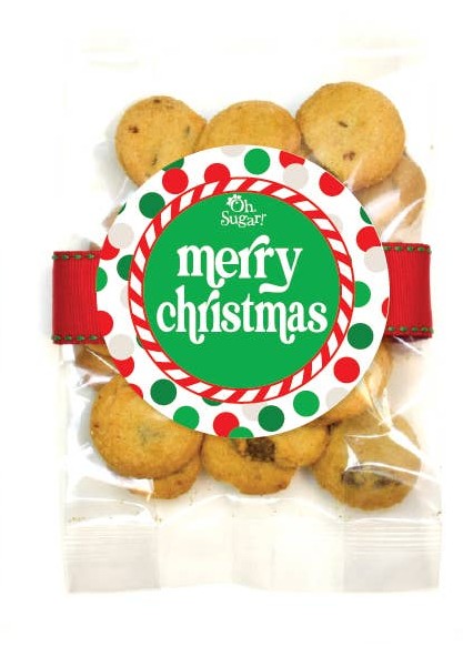 Christmas Chocolate Chip Cookie Bags- Six Options