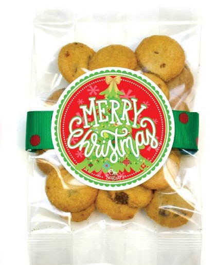 Christmas Chocolate Chip Cookie Bags- Six Options