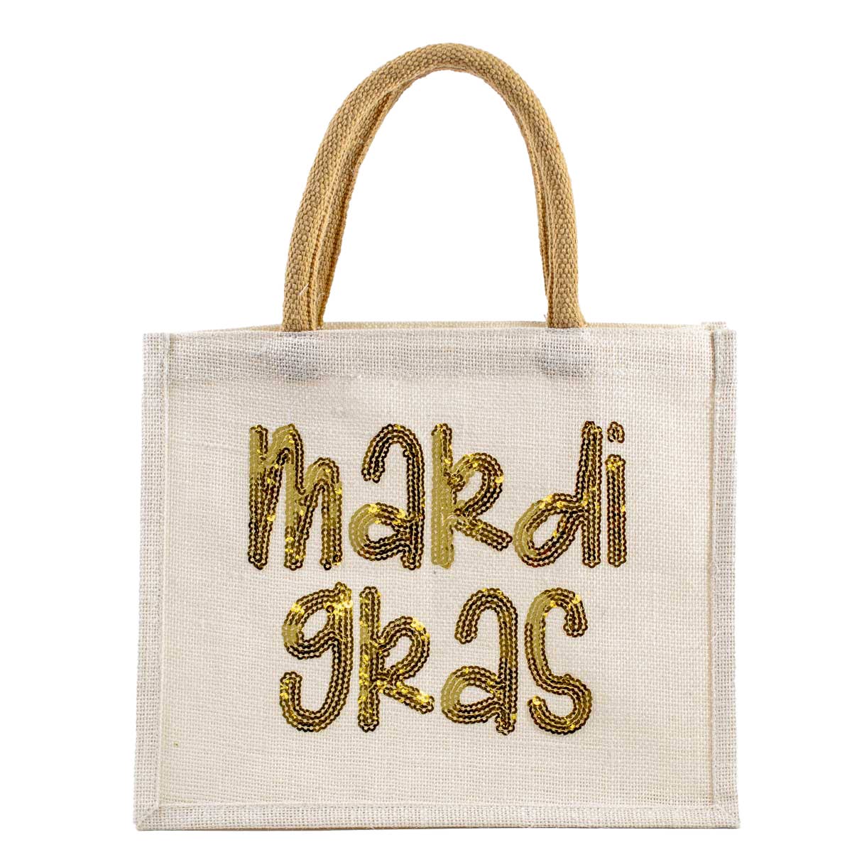 Mardi Gras Sequins Gift Tote