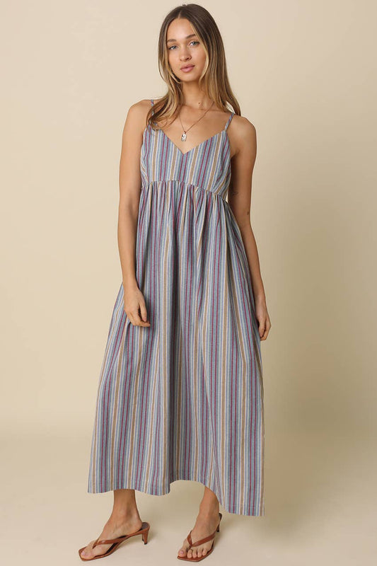 Mara Striped Maxi Dress