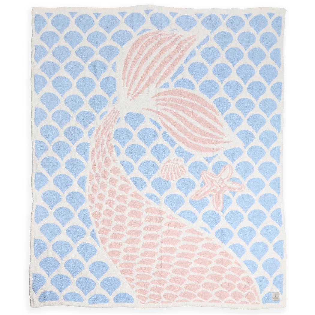 "Mermaid" Cozy Throw Blanket
