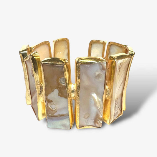 Delta Crystal Cuff: Pearl