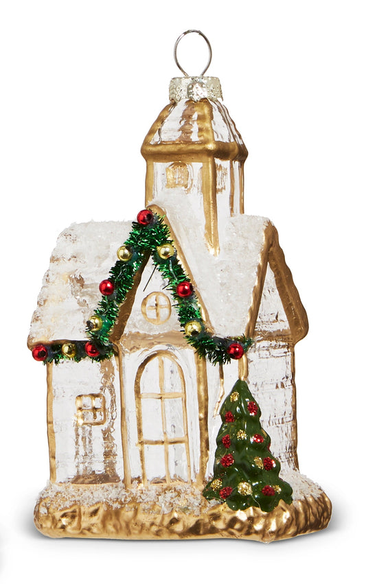 Gold Trimmed Church Ornament