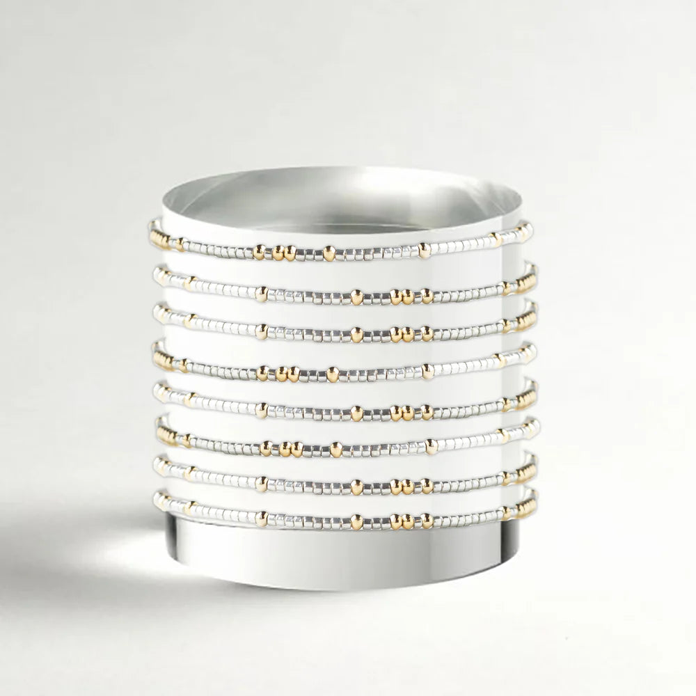 Lenny & Eva Confetti Bangle-Silver