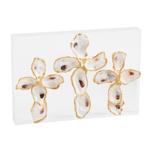 Acrylic Three Cross Oyster Plaque