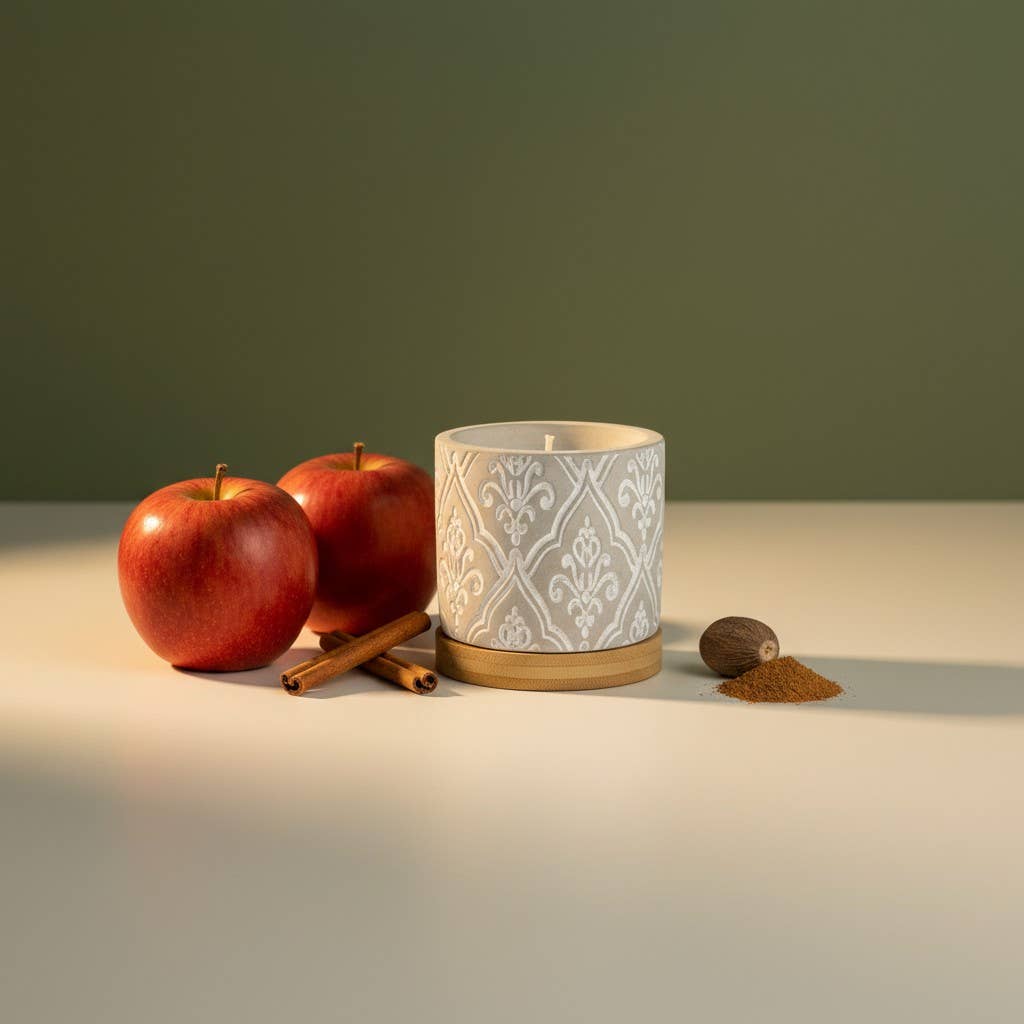 3 oz Damask Stone Candle: Opulence