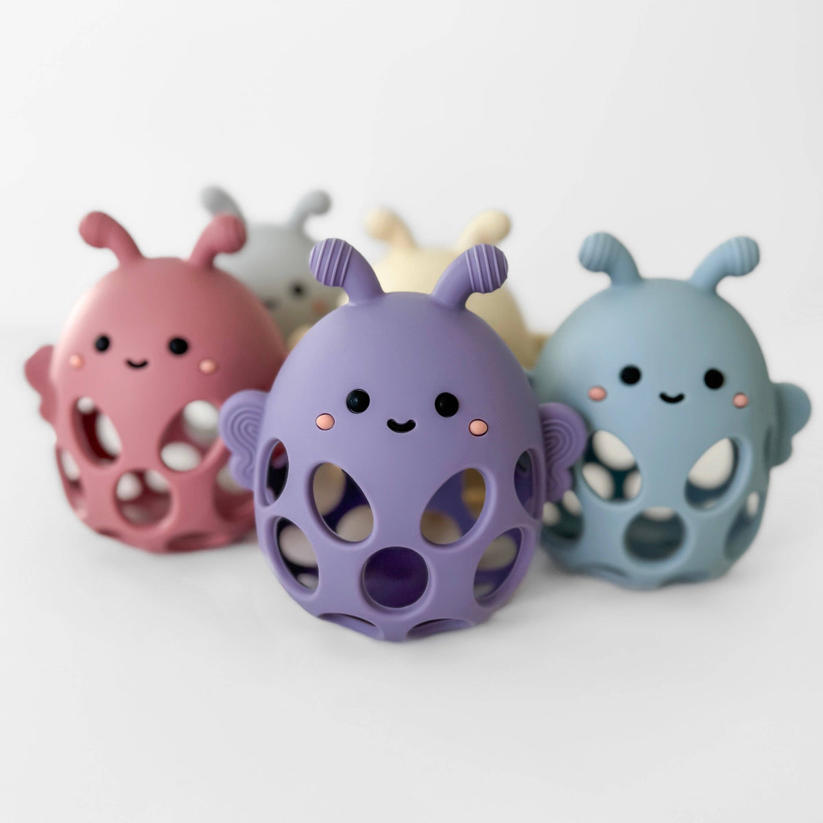 Garden Party Collection - Honey Bee Teether: Light Sage