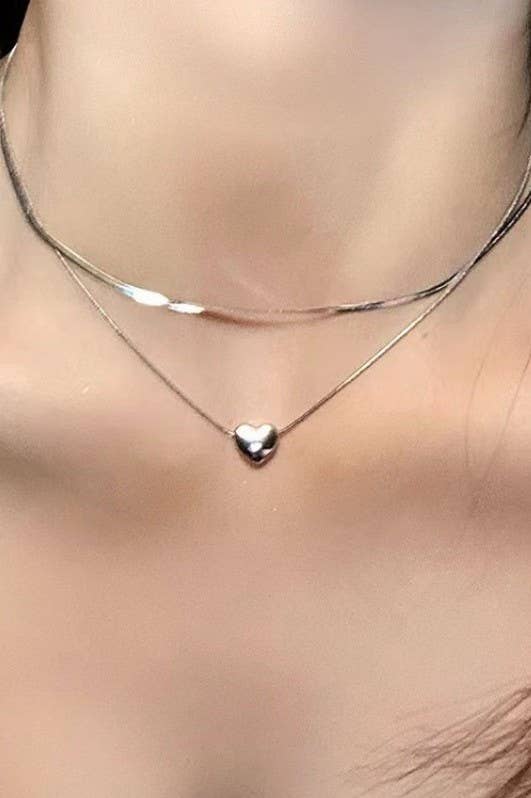 Mason Silver Layer Necklace
