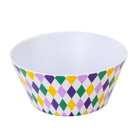 6” Mardi Gras Harlequin Melamine Bowl