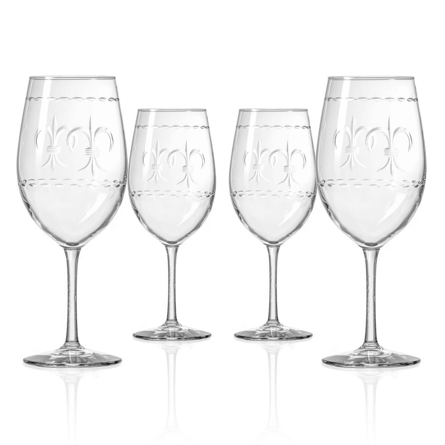 Fleur De Lis Wine Glass