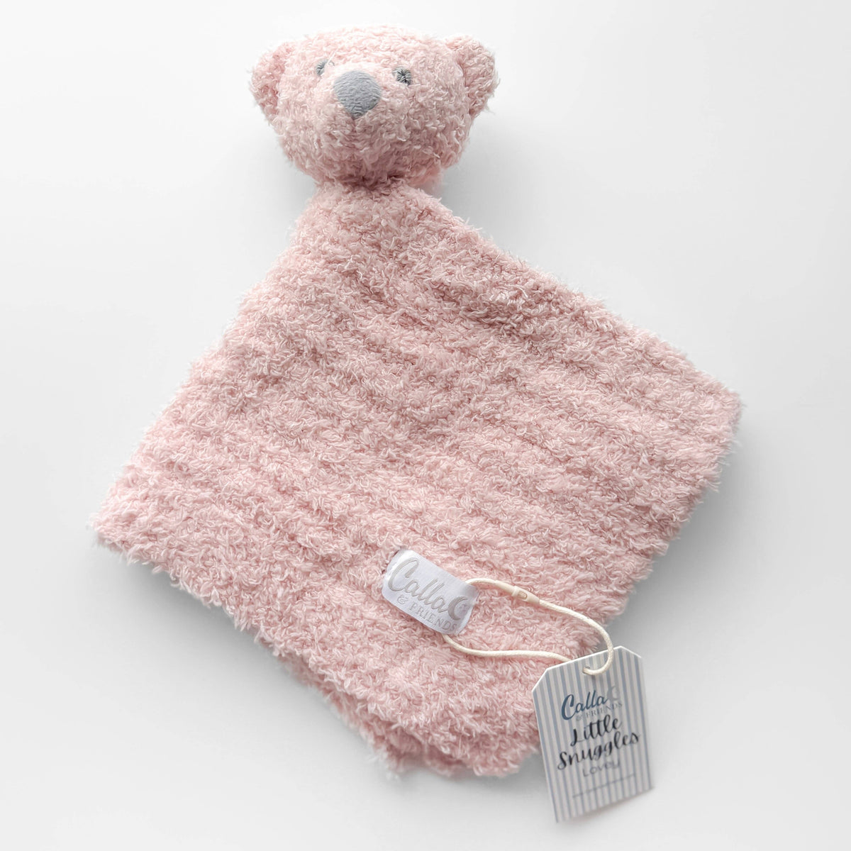 Little Snuggles Lovey - Bear: Petal Pink