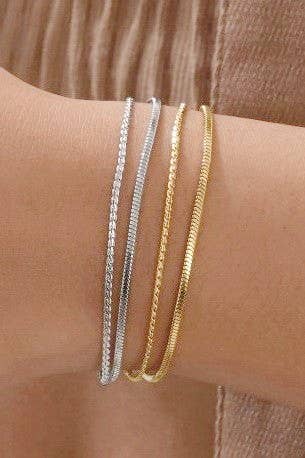 Abigail Layered Silver Bracelet