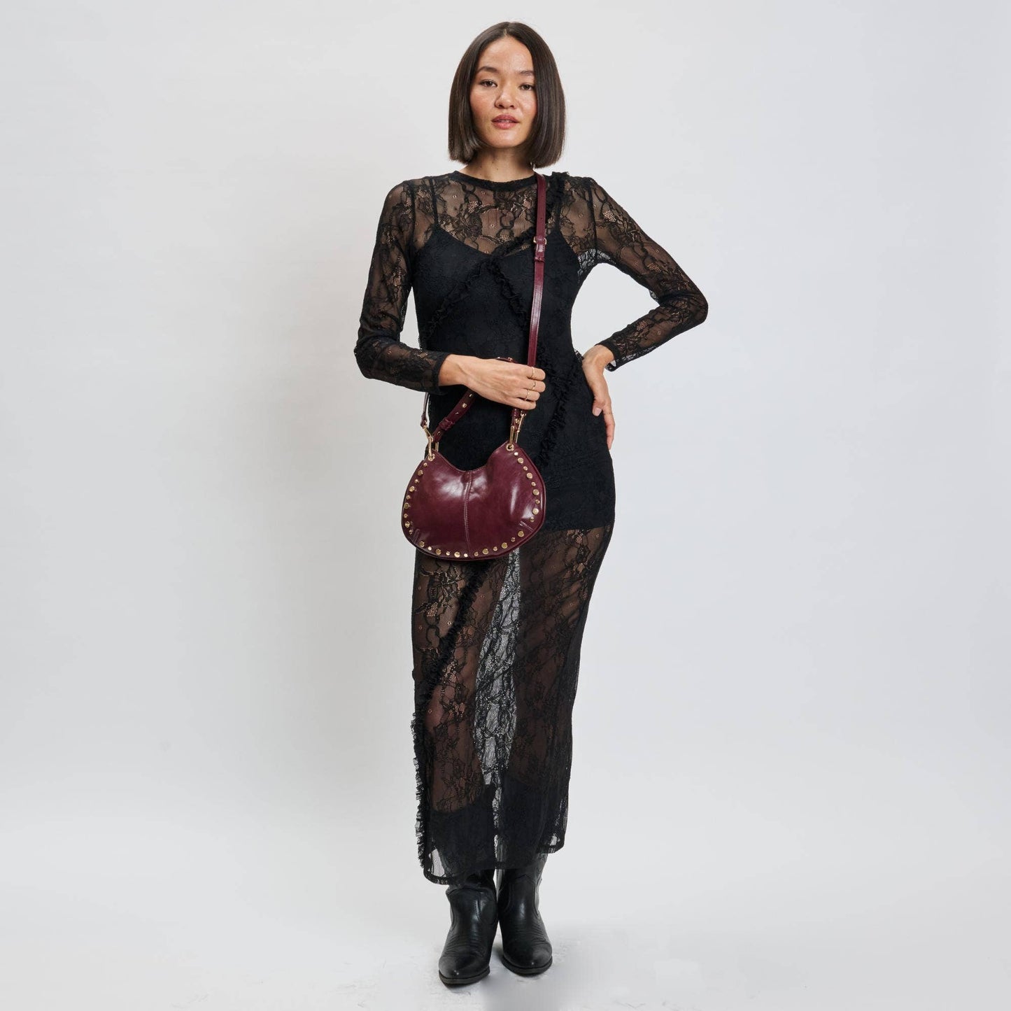 Nova Crossbody Handbag: Wine