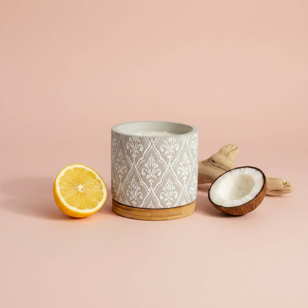 16 Ounce Damask Stone: Orleans Tea