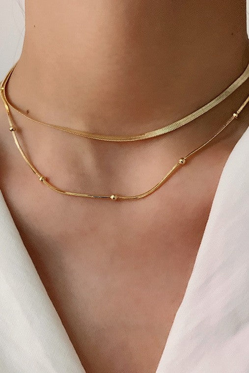 Double layer Chain Necklace