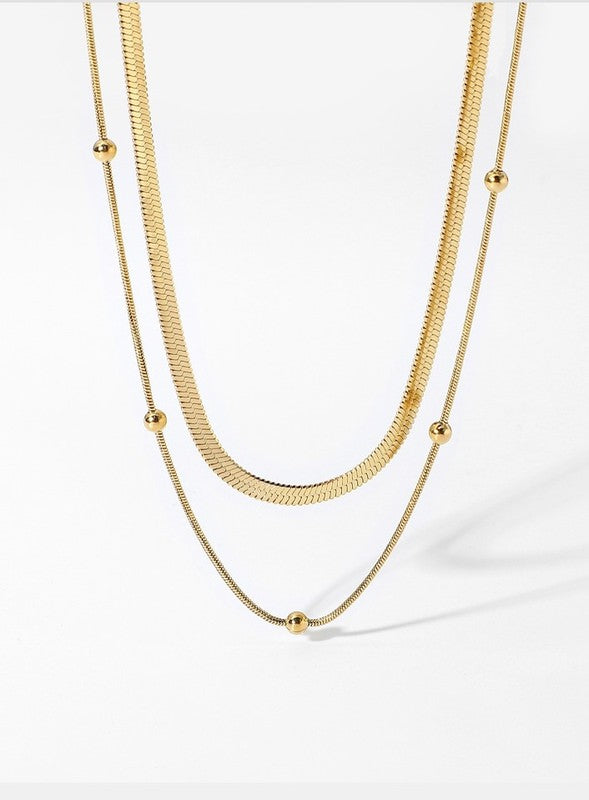 Double layer Chain Necklace