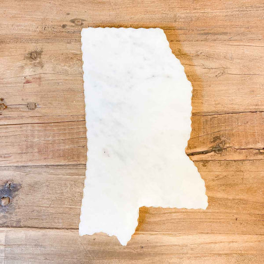 Mississippi Shaped Marble Serving Board