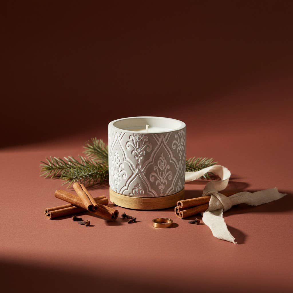 3 oz Damask Stone Candle: Opulence