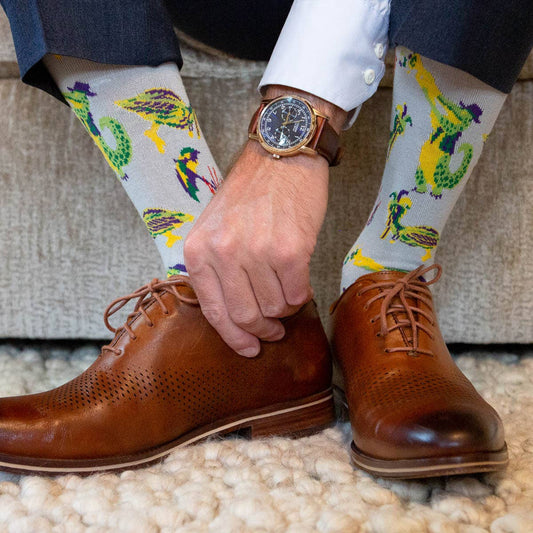 Men's "Mardi Gras Band" Socks