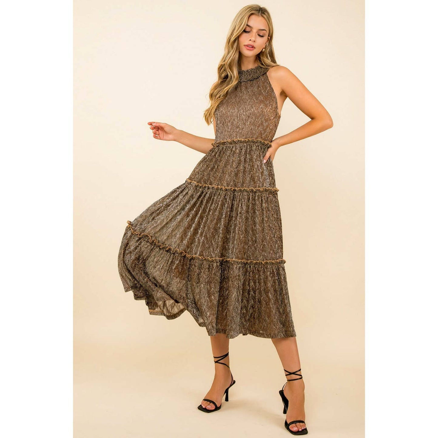 Haltered Haze Tier Dress