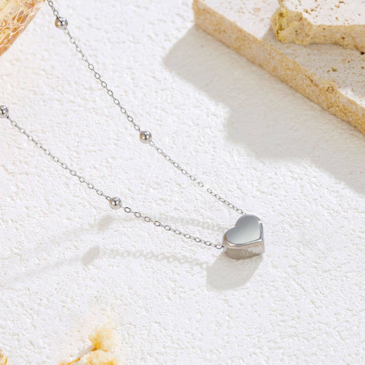 Makenzie Silver Heart Necklace