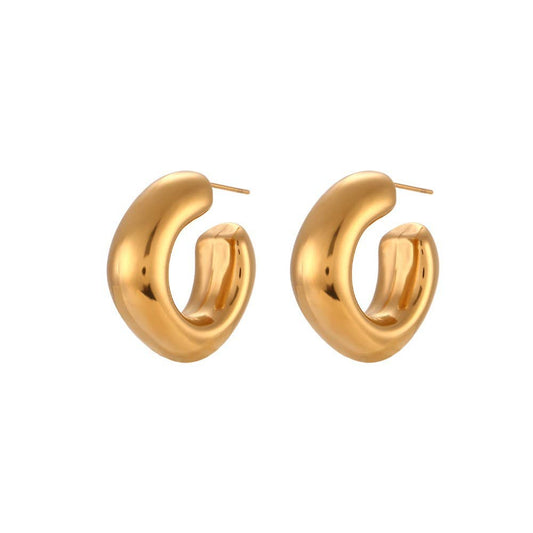 Angelina Bubble Huggie Hoops-Gold