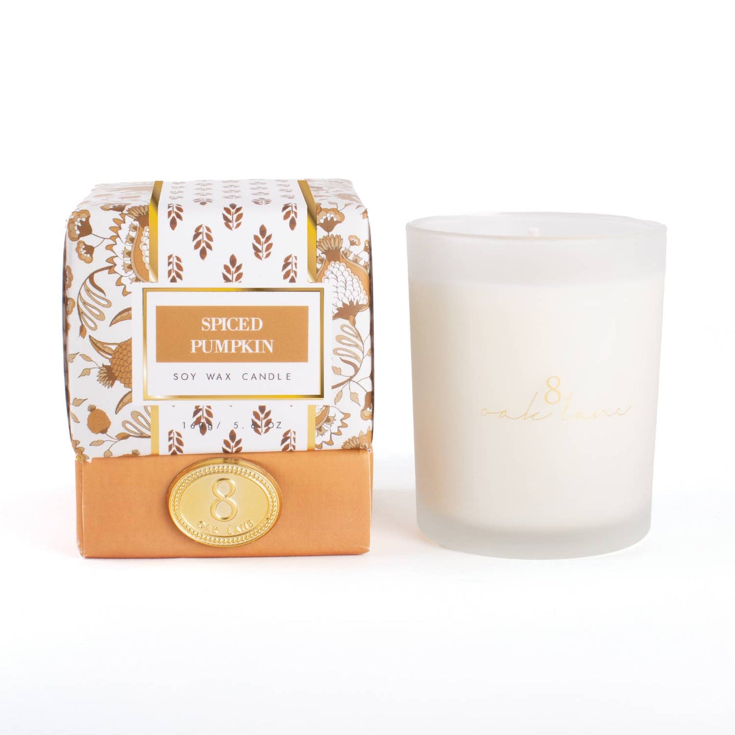 Spiced Pumpkin Soy Wax Candle, 5.6 oz Boxed