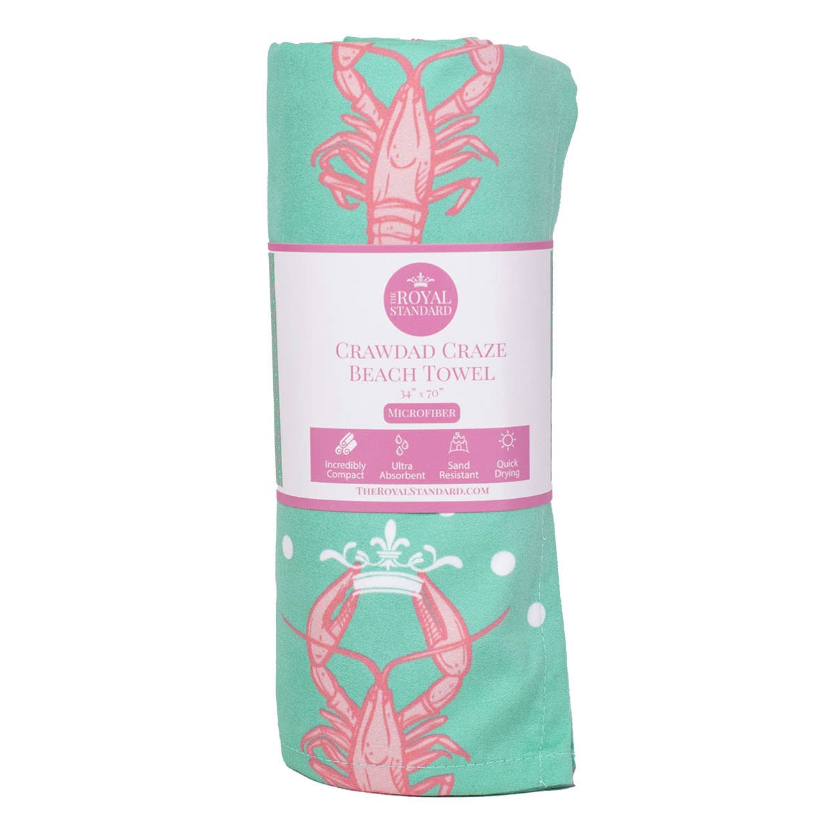 Crawdad Craze Beach Towel