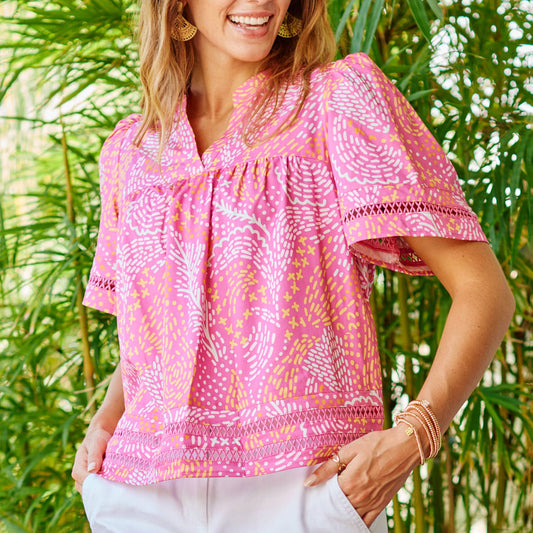 Jasmine Top - Mango Mosaic