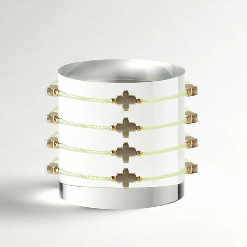 Lenny & Eva Faithful Bangle-Lime
