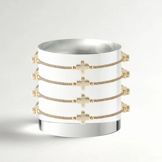 Lenny & Eva Faithful Bangle-Mocha