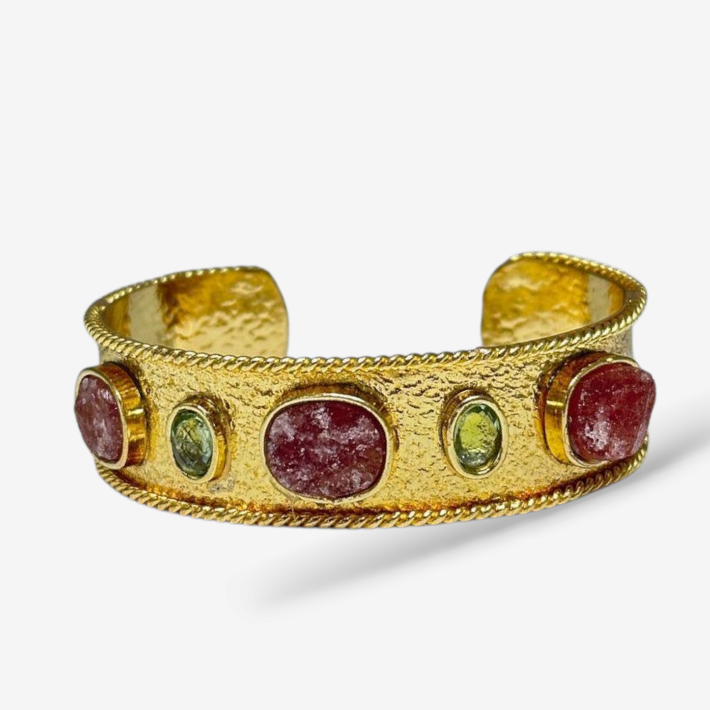 Smoky Quartz Gem Cuff: Labradorite