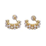 Gail Pearl Huggy Earrings