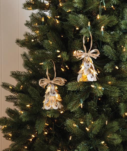 Natural Oyster Tree "light-up" Ornament