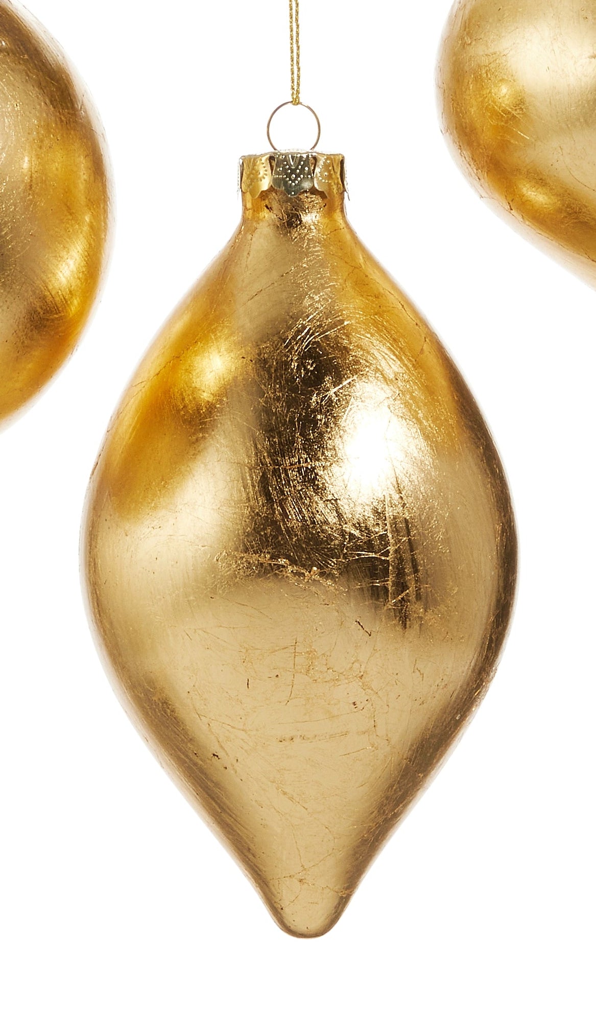 Gold-Leaf Ornaments- Ball, Finial, Onion