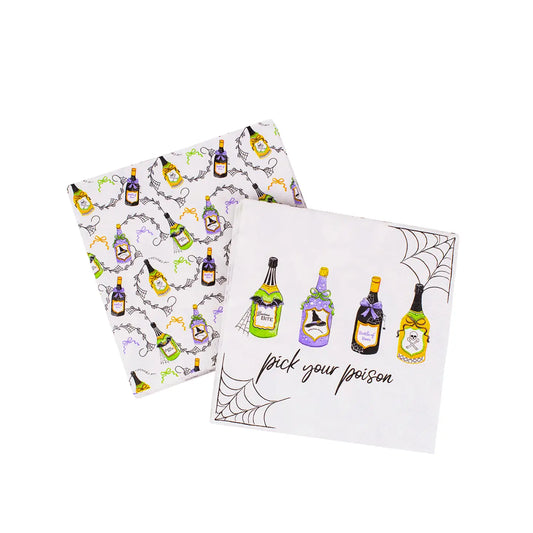 Halloween "Pick Your Poison" Cocktail Napkins
