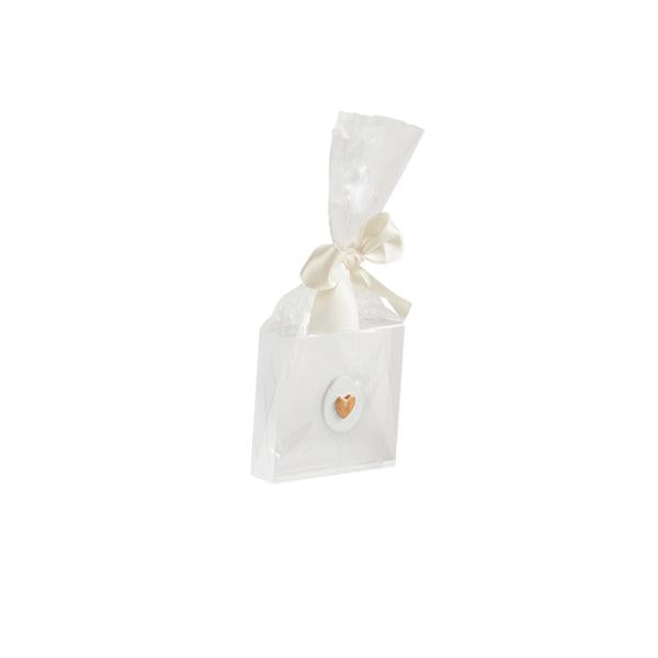 Mini Intaglio Acrylic Plaque- Gold Cross, Gold Heart