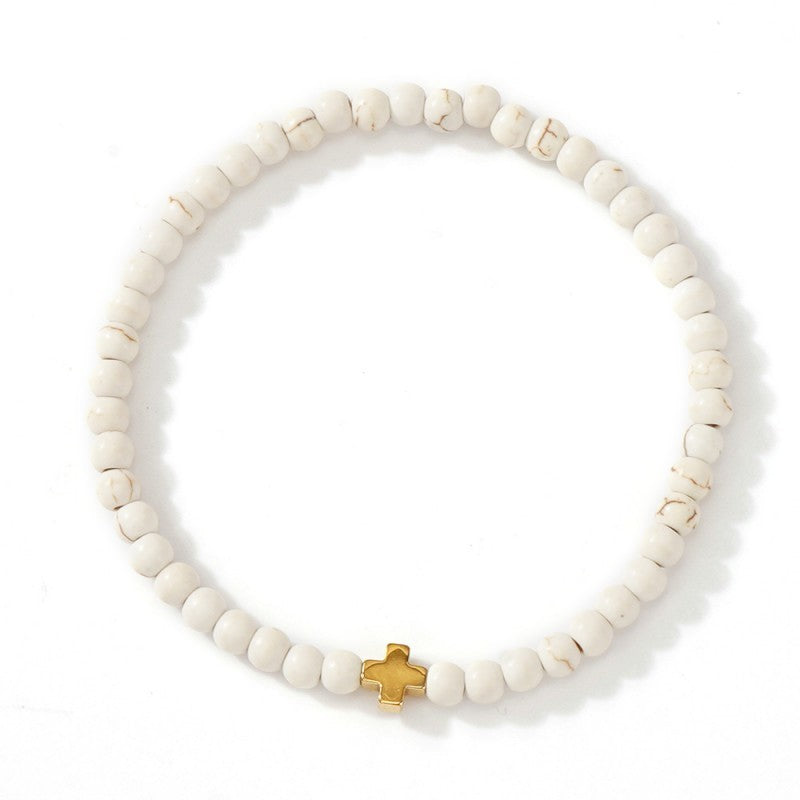 Boho Natural Stone Bracelet-Howlite