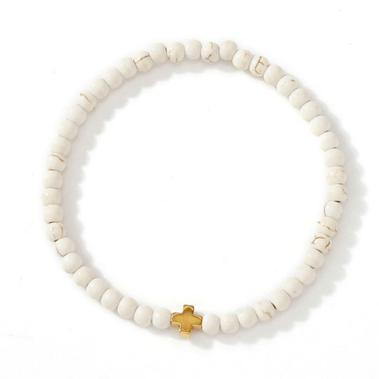 Boho Natural Stone Bracelet-Howlite