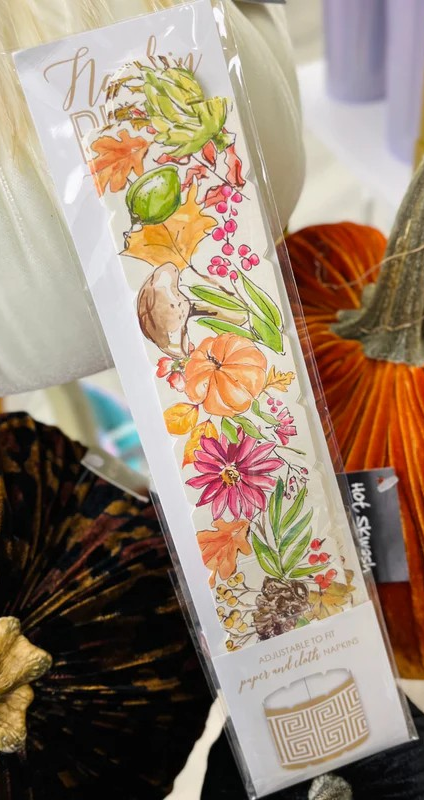 Fall Floral & Fauna Napkin Ring