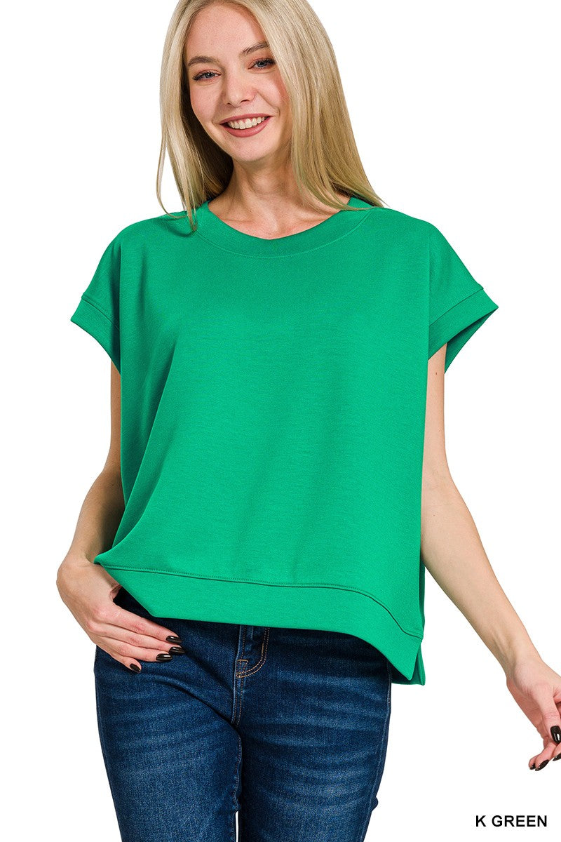 Scuba Short Sleeve Sweatshirt-Kelly Green